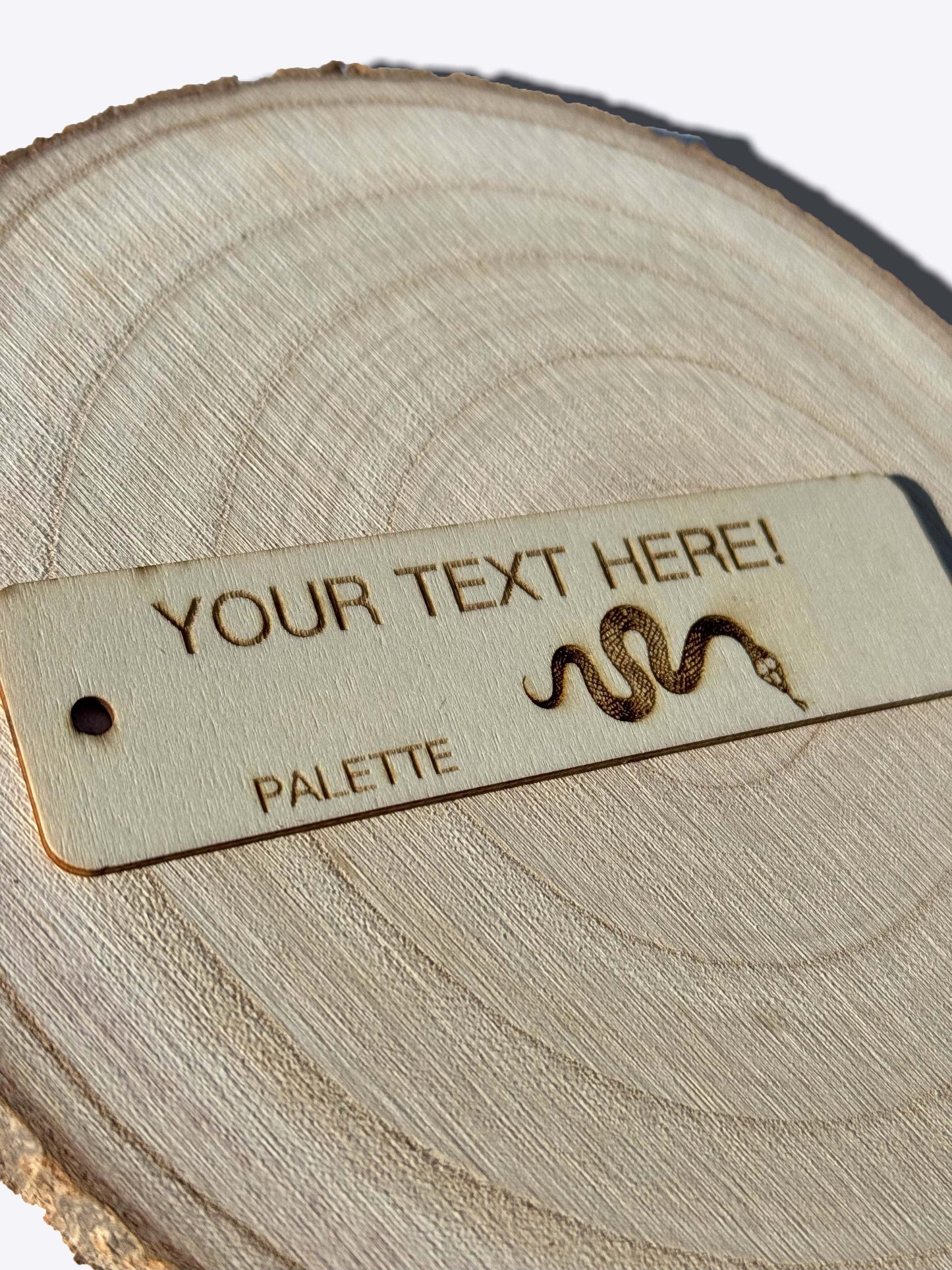 Palette Personalized Wooden Bookmark